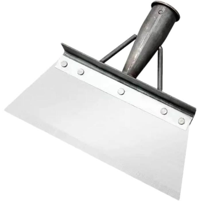 Kit Grattoir De Jardin 3 En 1 - Lame Acier Inox 21 Cm, Manche 120 Cm Réglable + Gants - Pour Mousse, Neige, Glace