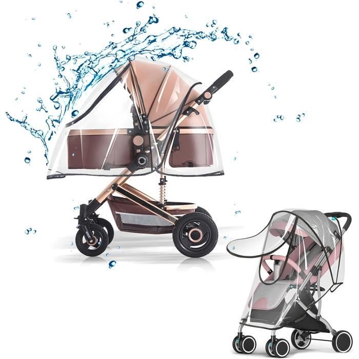 Habillage Pluie Universelle Poussette Housse Universelle pour Tout