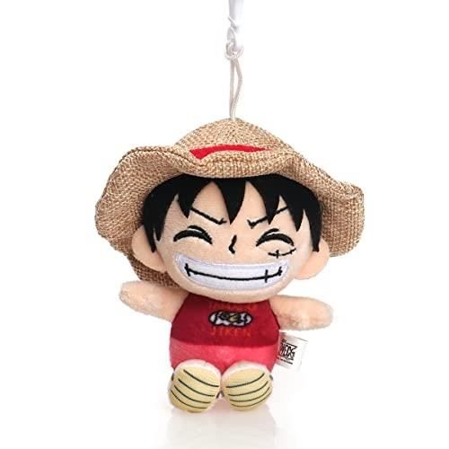 Monedero De Felpa One Piece Ruffy 10 Cm - Licenciado Oficial, Detalles Bordados, Regalo Perfecto Para Fans
