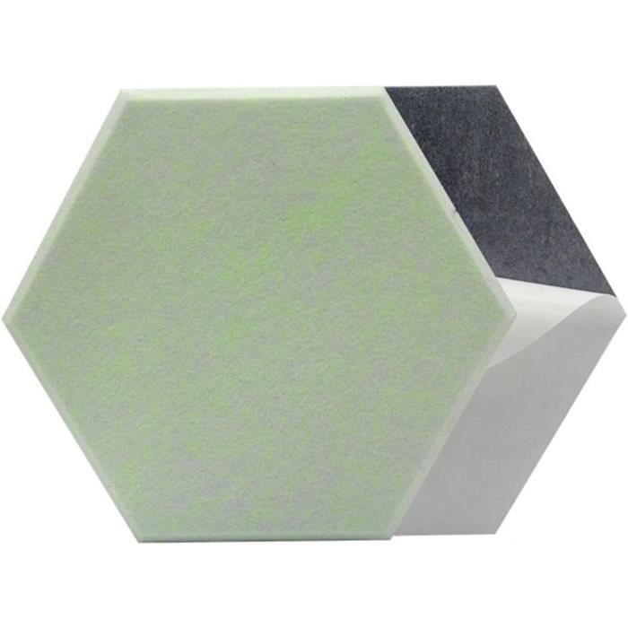 Panneaux Acoustiques Hexagonaux Homestyle4u - Lot De 10 (30x26x2 Cm) - Design Bois Naturel - Améliore L'acoustique, Décoration Murale