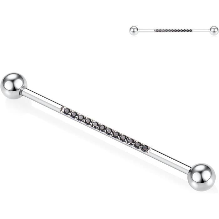 Piercings Langue WillTen X10 - Acier Chirurgical 14G, Argent Et Or, Pour Téton Aussi