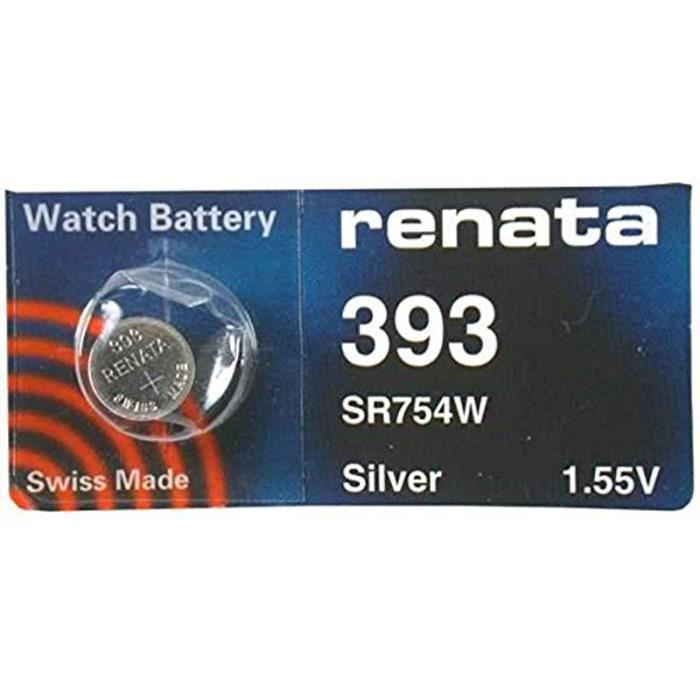 Pile Renata 389 / SR1130SW / AG10 - 1.5V Pour Montres, Qualité Swiss Made, Lot De 10