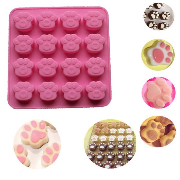 Gateau De Biscuit De Silicone D Impression De Patte De Chat Moule De Chocolat De Sucrerie De Moule De Glace De Moule De Glace Cdiscount Maison