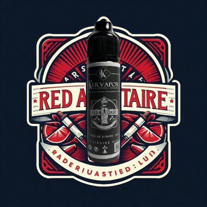 E-liquide kervapor 50ml saveur red astaire 12mg