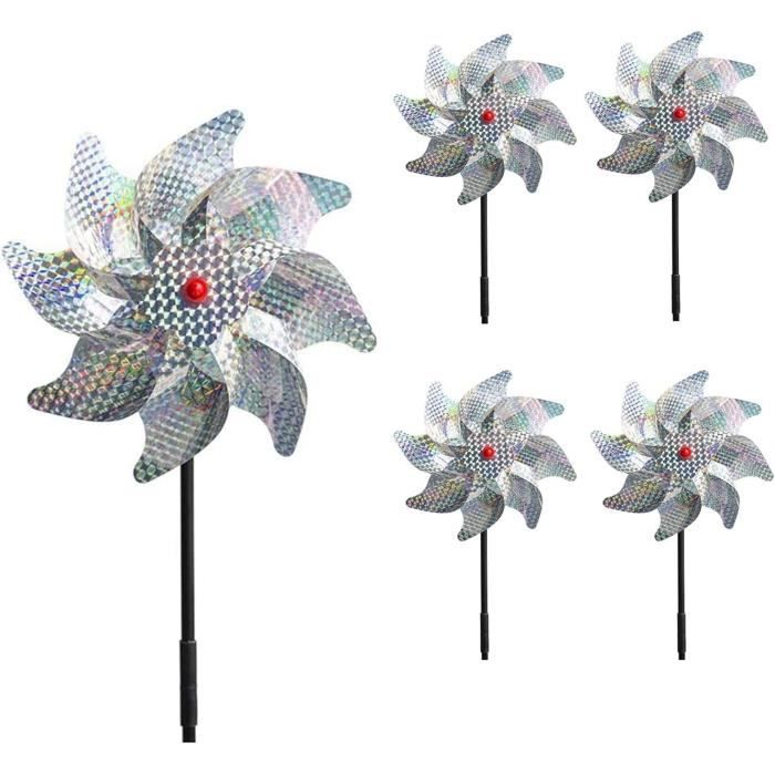 Moulin à Vent - Réfléchissant - 6 Pièces - Anti-Oiseaux - Décoration De