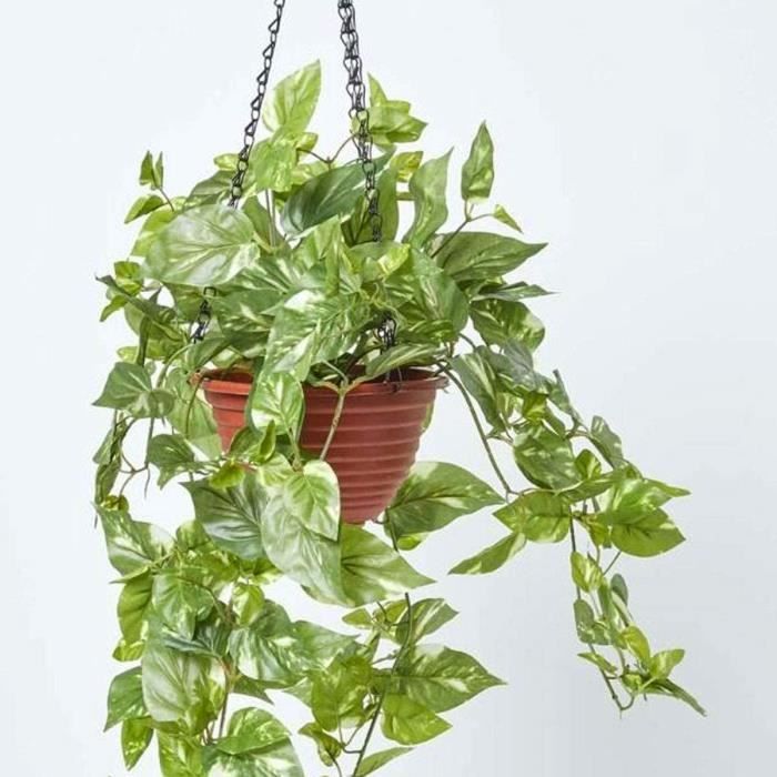 Lierre Artificiel Suspendu - Lot De 2 Plantes Vertes Tombantes, 95 Cm, Pour Déco Intérieur/extérieur