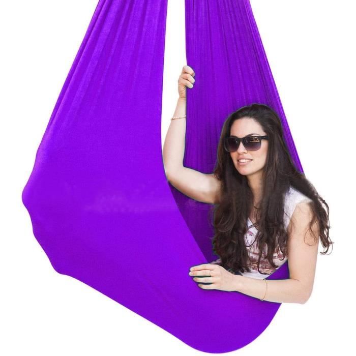 Hamacs balancelles Hamac Suspenduen Tissu pour Enfants Extérieur