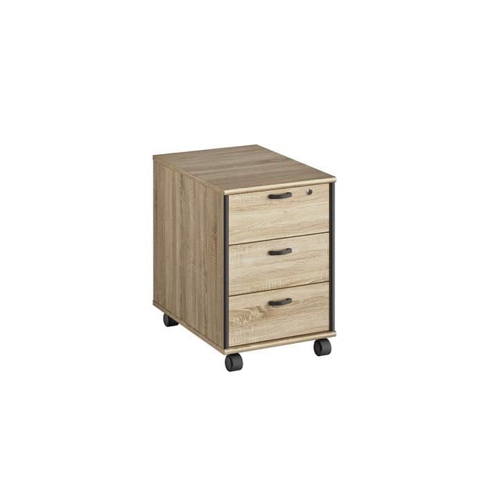 Gami Mambo Sonoma Caisson Mobile 3 Tiroirs Achat Vente Caisson