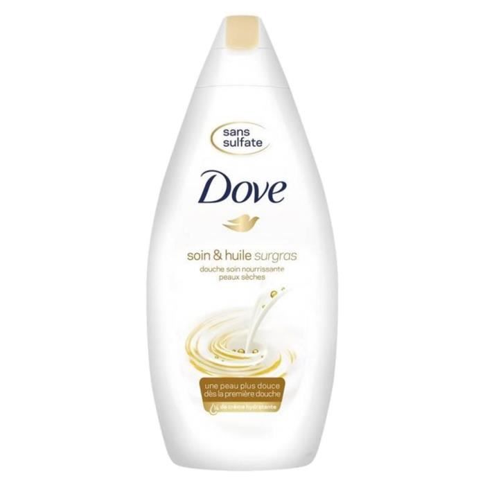 Dove Douche Soin et Huile Surgras Sans Sulfate 400ml (lot de 3