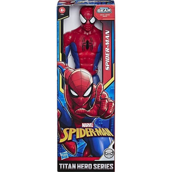 figurine spider man spiderman 30 cm super heros personnage articule marvel jouet set garcon et 1 carte animaux