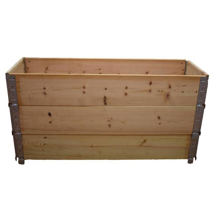 Carré Potager En Bois Naturel Multitanks 1000x800mm - Idéal Pour Cultiver Ses Légumes