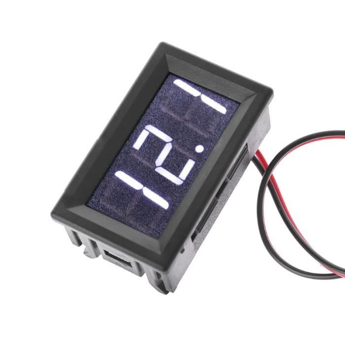 12V-24V Mini voltmètre numérique compteur actuel de tension d