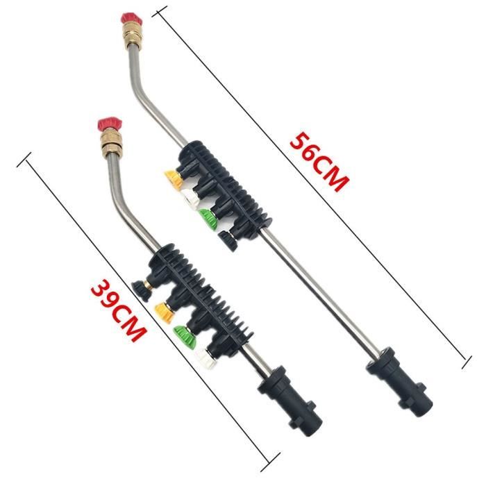 Lance à Jet en métal avec 5 embouts colorés à montage rapide, pour Karcher K2 K3 K4 K5 K6 K7