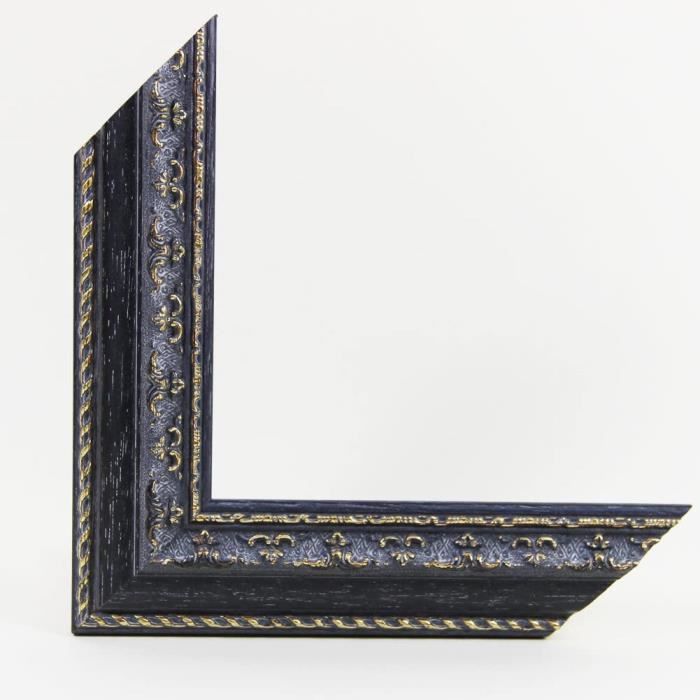 Grand cadre doré des années 1960 - feuillure : 61,2 x 60,5 cm