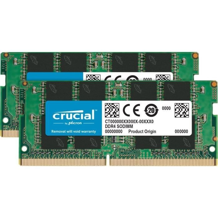 Crucial RAM CT16G4SFRA32A 16Go D 4 3200 MHz CL22 Mémoire d