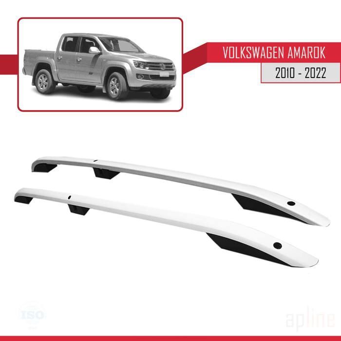 Rails De Portage / Barres De Toit Pour VW Amarok 2010+ - Noir - Omtec (Garantie 2 Ans)