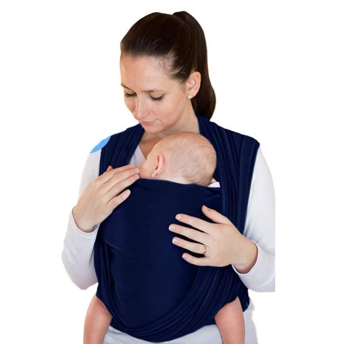 Écharpe de portage élastique pour bébé nouveau-né et enfant 16 kg 