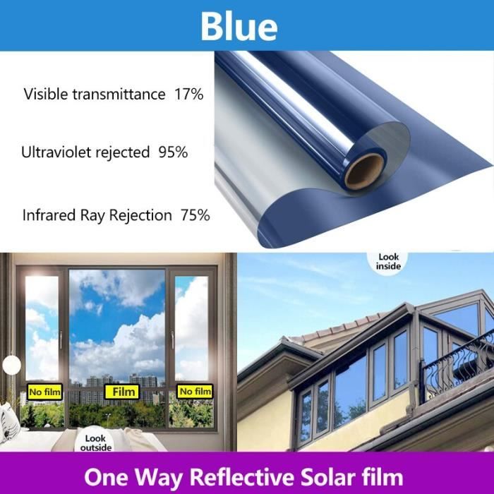 Paresoleil,Film de fenêtre réfléchissant, miroir à sens unique — free download