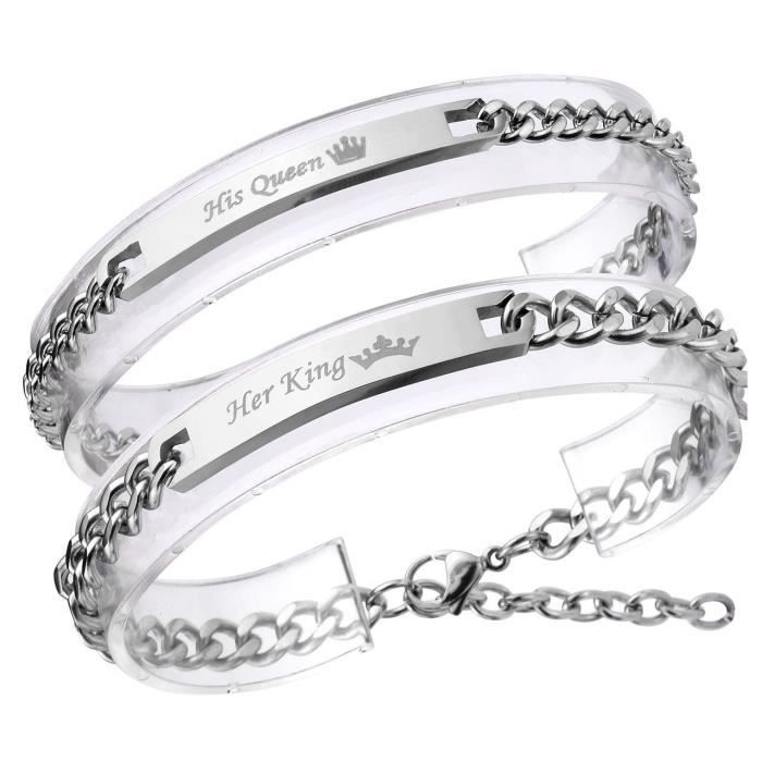 Bracelet couple a graver clearance