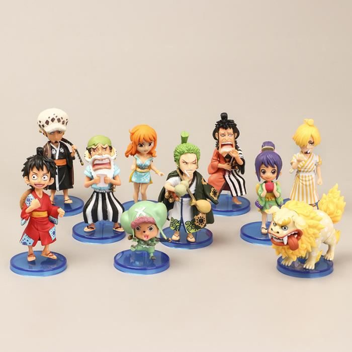 10 Pieces One Piece Figure Luffy Figurine Zoro Nami Usopp Sanji Chopper Robin Pvc Action Figure Franky Brook Modele Jouet Cadeau Cdiscount Maison