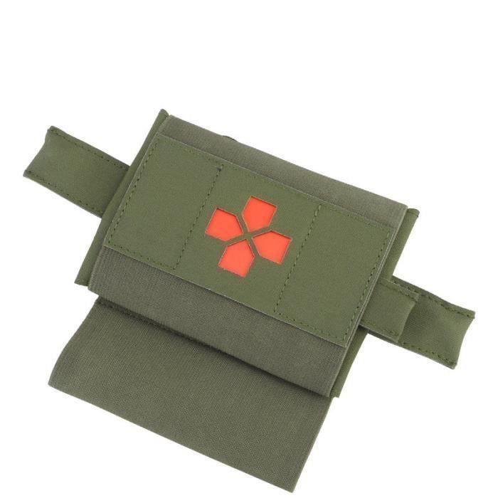 Trousse Secours Militaire Complète - Assemblé En France, CE, Garrot, Tire-tique, Bandoulière