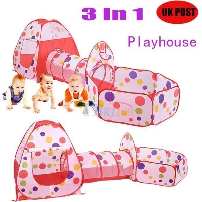 Pop Up Tente Tunnel Enfant, Maison de Jeu pour Enfants avec Personnalisé Tentes Escamotable Pop Up Tente Tunnel Enfant, Maison de Jeu pour Enfants avec Personnalisé Tentes Escamotable