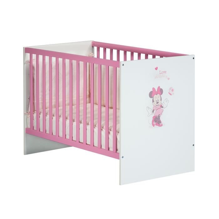 Babyprice Lit Bebe Minnie 120x60 Cm 3 Positions Minnie Achat Vente Lit Bebe 3500760103180 Cdiscount
