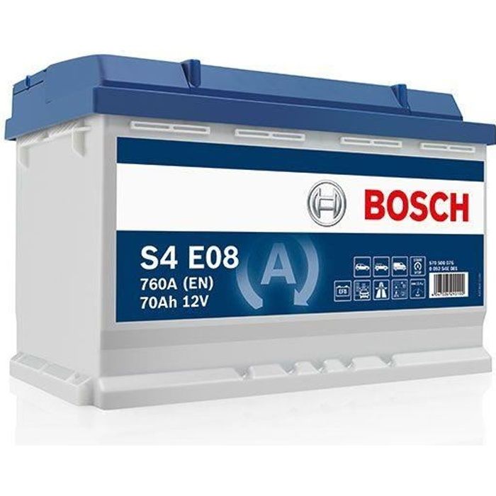 BOSCH Batterie Auto EFB S4E08 70Ah/760A - Cdiscount Auto