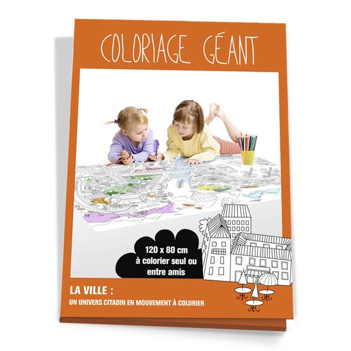 COLORIAGE GEANT VILLE - Cdiscount Beaux-Arts et Loisirs créatifs