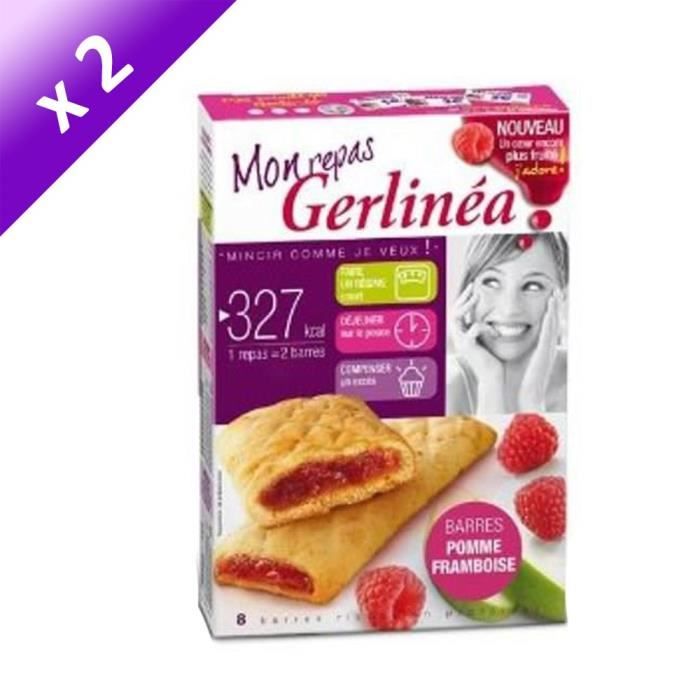 Lot De 2 Gerlinea Barres Substitut De Repas Fourrees Pomme Et Framboise 360 G Achat Vente Biscuits Dietetiques Barres Repas Fourrees X2 Cdiscount