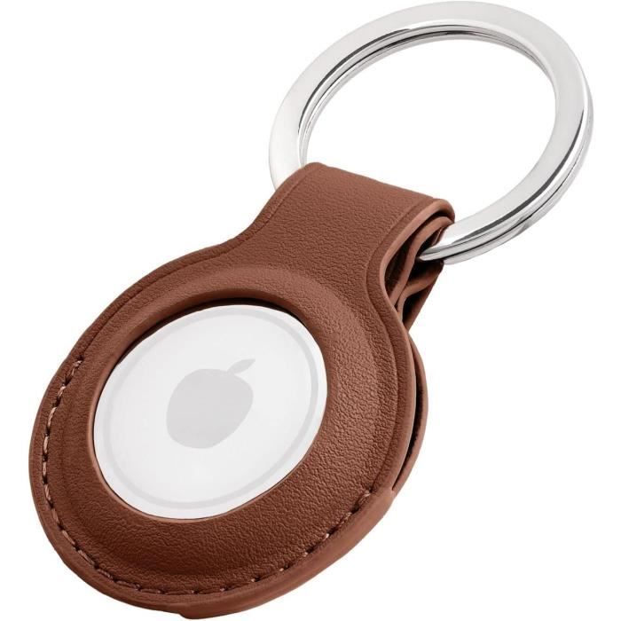 4Pack Airtag porte clé cuir PU Etui de Protection en Cuir Compatible