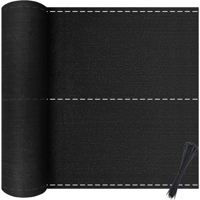 YZNAHRE Brise-vue Pour Balcon En Polyéthylène Haute Densité - 180 G/m² - Anthracite - 75 X 600