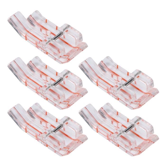 Pied Presseur Guide De Couture Pour Points Parallèles - Compatible Brother, Singer - Transparent - 4