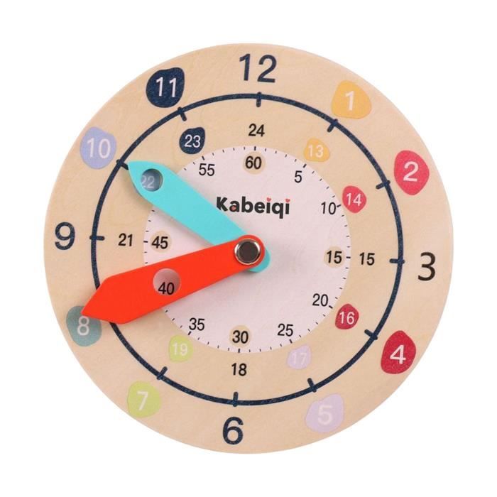 Horloge Montessori Coogam : Jouet éducatif d'apprentissage précoce pour