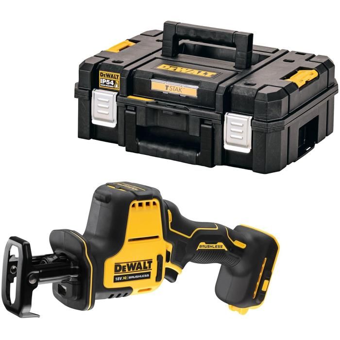 Scie sabre compacte 18V XR sans batterie ni chargeur + coffret T STAK DEWALT DCS369NT XJ