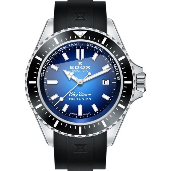 EDOX Skydiver Neptunian 80120-3NCA-BUIDN Montre Mécanique Homme