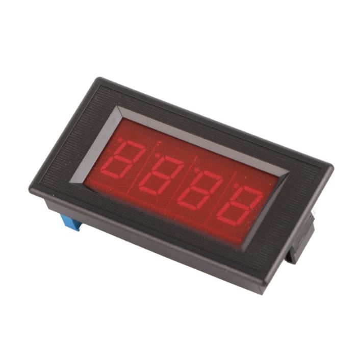 5 Voltmètres Numériques LED DC 5-120V - Mini Affichage 0,56", Pour Voiture, Moto, Bateau (Rouge) - 2