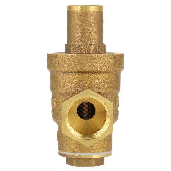 Réducteur De Pression Eau DN15 1/2″ – Laiton, Réglable, Pour Instabilité Débit, Purificateur, Chauffage | Valve Manuelle