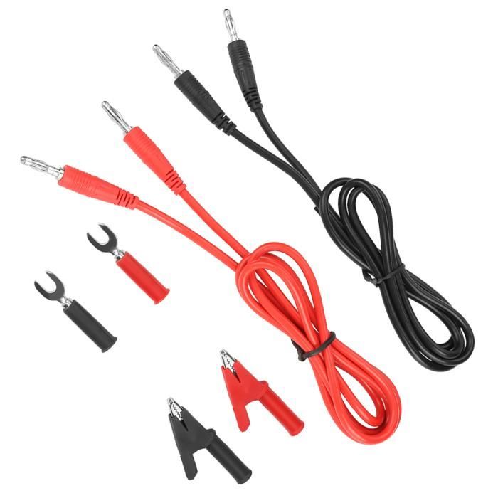 P1041 2 Pièces 4mm Fiche Banane à Fiche Banane Câble De Test