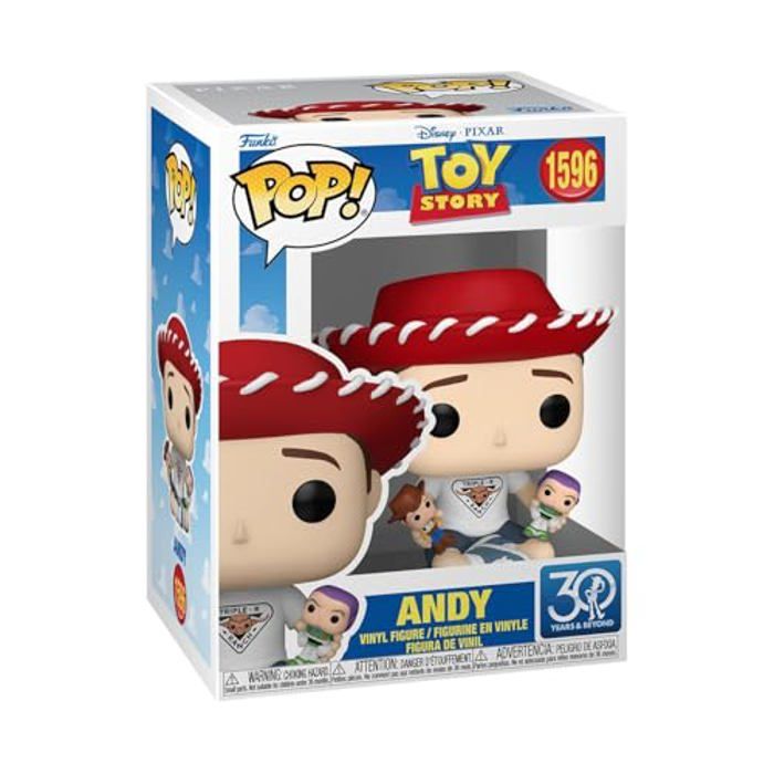 Figurine Funko Pop Disney Toy Story 30th Andy - vue 1