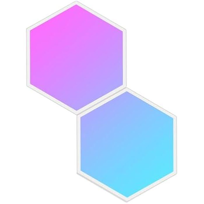 Panneaux lumineux hexagonaux - GOVEE - Pack dextension - 2 panneaux - Noir - Design moderne