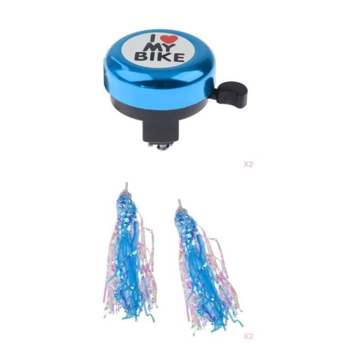 Serpentins De Guidon Vélo Enfant - 2 Pièces Avec Pompons Colorés, Légers, Faciles à Installer, Jaune Et Rose