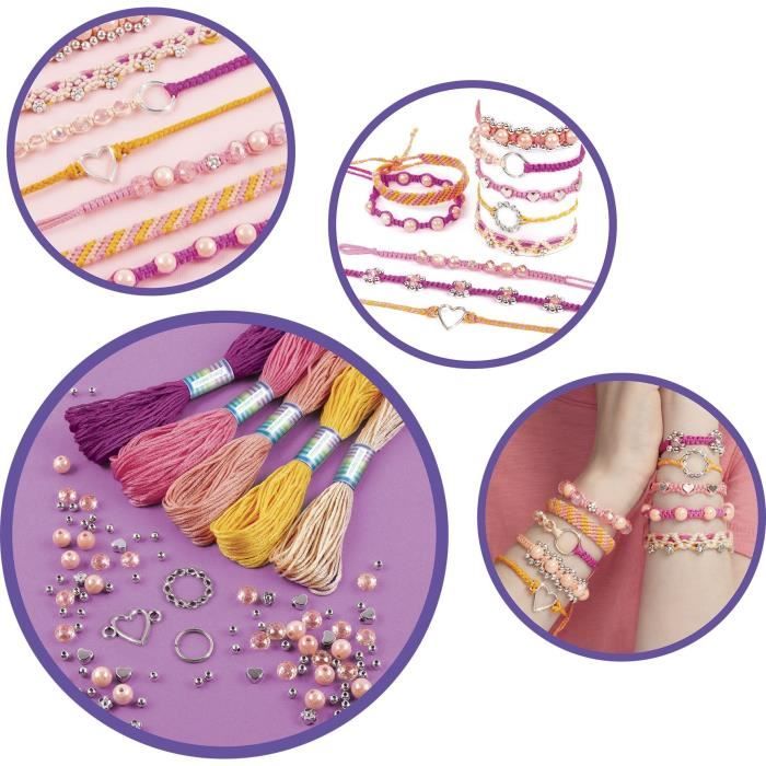 Set de perles Amitié Make It Real - Fabrication de bracelets brésiliens pour enfants dès 8 ans - Lansay
