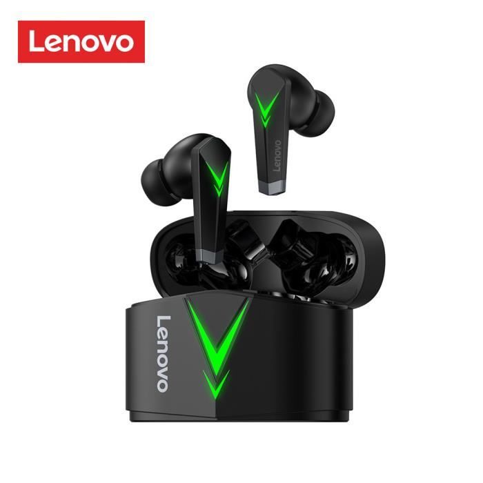 Écouteurs Lenovo LP6 TWS Bluetooth 5.0 True Casque sans fil Casque de jeu à faible latence Contrôle tactile Casque de jeu de sport