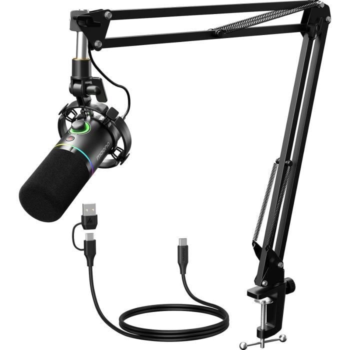 MAONO XLR/USB Dynamiques Micro Kit PD200XS Noir - Cdiscount Informatique