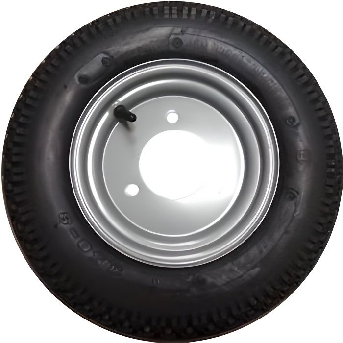 MAXTER Roue Remorque 350X8 - 3TR110 - 8 pouces / 3 trous - D&eacute;port 0 
