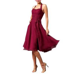 robe cocktail framboise