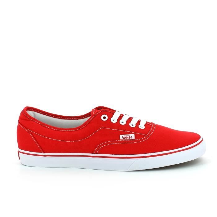 vans basse rouge
