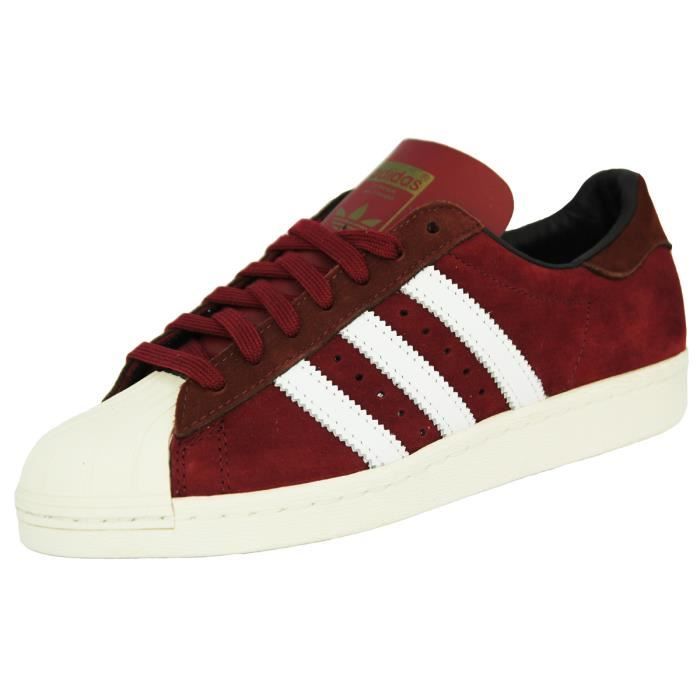 adidas superstar 80s metal Rouge homme