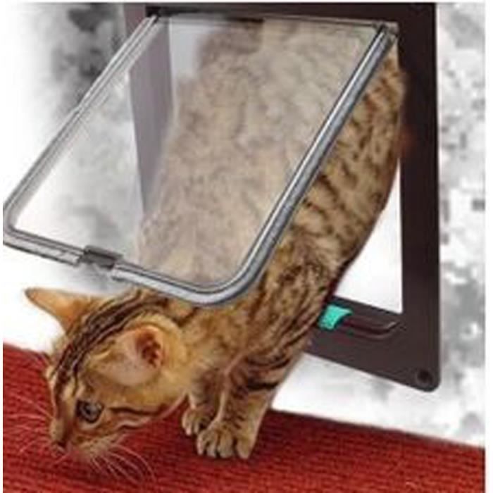 Trappe Rectangulaire Pour Chien Chat Bouton Blo Cdiscount Animalerie
